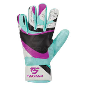 Gants de gardien de but en cuir de haute qualité, personnalisables avec logo, respirants, légers, à séchage rapide, à doigts entiers, avec fermeture auto-agrippante - Product Image 4