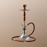 Ensemble de chicha haut de gamme en verre et métal de qualité supérieure, plaqué or, multi-calibre, écologique, avec logo personnalisable