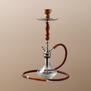 Ensemble de narguilé en acier inoxydable de qualité supérieure et en bois, avec flacon plaqué or de plusieurs calibres - Product Image 5