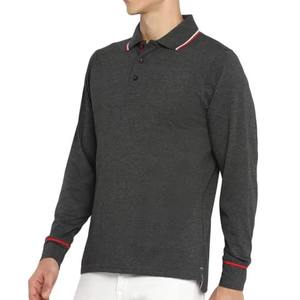 Camisas de Manga Larga para Hombre de Poliéster/Algodón, Servicio OEM, Bordadas, Ligeras, con Patrón Sólido, Antiarrugas, de Secado Rápido - Product Image 4