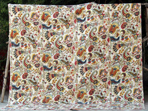 Edredones indios Kantha, funda de cama de flores de algodón, manta impresa hecha a mano, funda de cama india, decoración del hogar - Product Image 2