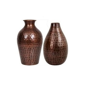 Manufacturer of Iron Metal Flower <b>Vases</b> Customized Hammered Iron Antique metal Flower pots and <b>Vases</b> - Product Image 2