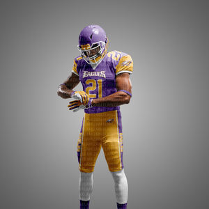 La mejor ropa deportiva ODM 2025, uniformes de fútbol americano para jóvenes adultos, camisetas sublimadas de calidad de sarga transpirables XL con aparejos impresos - Product Image 4