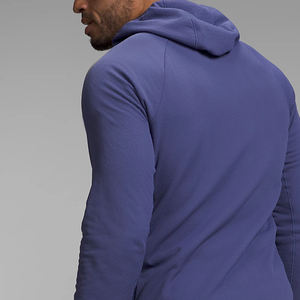 Sweat à capuche zippé personnalisable pour homme 100% coton brodé de toutes les couleurs saison d'hiver taille adulte teint uni avec appliques à vendre - Product Image 6