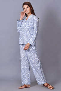 Conjunto de Pijama con Estampado Floral, Ropa de Dormir de Algodón para Mujer, Talla Grande, Ropa de Estar por Casa, Ropa de Dormir Cómoda - Product Image 2