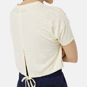 เสื้อเอวลอยพร้อมเชือกผูกเอว,เสื้อครอปผู้หญิงคุณภาพสูงส่งตรงจากโรงงาน - Product Image 3