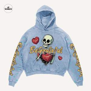 เสื้อฮู้ดดี้สำหรับผู้ชายเสื้อผ้าพิมพ์ลาย Dtg วินเทจผ้าคอตตอนผ้าโพลีเอสเตอร์สีความร้อนคุณภาพสูงออกแบบได้ตามที่ต้องการ - Product Image 3