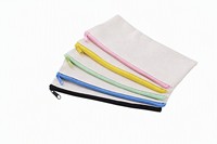Pochette zippée en toile de coton vierge pour loisirs créatifs, peinture, papeterie, fournitures artistiques et voyages