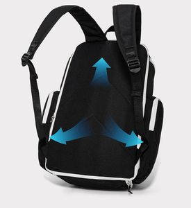 Mochila de Baloncesto de Lujo de Poliéster y Nailon con Patrón de Letras, Bolsa de Viaje Escolar para Equipo Deportivo, Capacidad de 20-35L, BB-0060 - Product Image 3