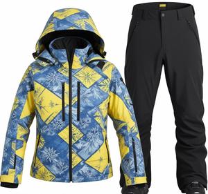 Trajes de esquí personalizados de alta calidad Traje de nieve para hombre Trajes de nieve impermeables de una pieza para deportes de invierno al aire libre - Product Image 4