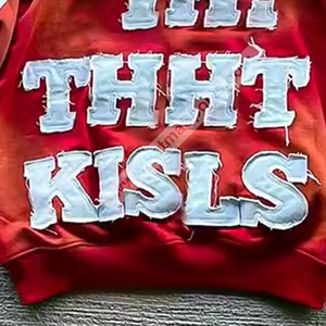 Survêtements rouges personnalisés à impact élevé Concevez sur mesure des survêtements de broderie en détresse Survêtements de broderie en détresse à faible taux de change - Product Image 6