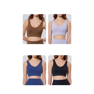 Sujetador deportivo de Yoga de alto impacto más vendido, ropa de entrenamiento de gimnasio, Tops cortos con logotipo personalizado, ropa de gimnasio de compresión, Sujetador deportivo para mujer - Product Image 5