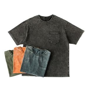 เสื้อยืดทรงหลวมแบบดรอปโชว์เดอร์ ล้างสีแบบแอซิดวอช สำหรับผู้หญิง พิมพ์โลโก้ตามสั่ง เป็นมิตรต่อสิ่งแวดล้อม ผ้าฝ้าย 100% สวมใส่สบายๆ - Product Image 6