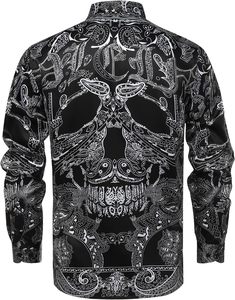 Vente directe d'usine de haute qualité 100% Polyester nouveau à manches longues hommes robe chemises formelles luxe Sublimation hommes chemises habillées - Product Image 2