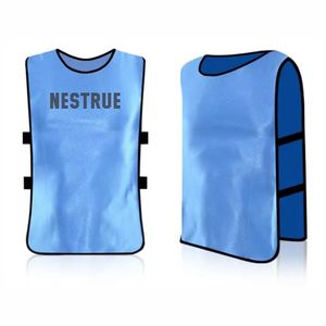 Meilleures ventes bavoirs de football gilets maille entraînement réversible conceptions personnalisées léger respirant séchage rapide 100% maille Polyester sport - Product Image 1