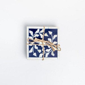 Meilleure vente dernière conception sous-verres incrustés d'os couleur noir et blanc articles cadeaux artisanaux pour la décoration de table et de cuisine sous-verres - Product Image 3