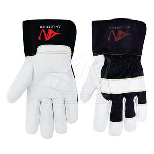 Guantes de trabajo de cuero de vaca dividido de la mejor calidad Tamaño XL Protección de alto impacto y a prueba de fuego para seguridad - Product Image 4