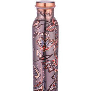 High Quality Pure Meena Printed Copper <b>Water</b> <b>Bottle</b> in Different Styles with Premium Packaging Made in India - Product Image 1