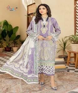 Salwar Kameez blanc Long Design élégant brodé modeste avec Dupatta Boutique Ladies Clothing Cousu trois pièces formelles - Product Image 3