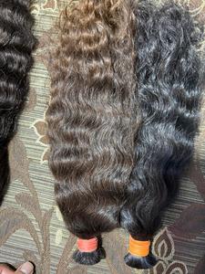 100% vierge Remy brut en vrac extensions de cheveux humains Type indien bas prix indien naturel couleur des cheveux fournisseur en gros - Product Image 6