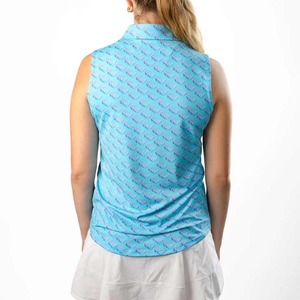 เสื้อโปโลแขนกุดสำหรับผู้หญิงเสื้อกอล์ฟแบบซับเหงื่อเสื้อกีฬาเทนนิสเสื้อโปโล - Product Image 4