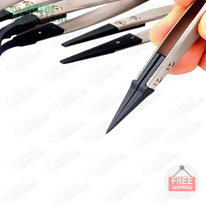 Pinzas de soldadura antimagnéticas profesionales Herramienta de precisión puntiaguda curva - Product Image 6