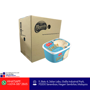 Magnolia Ice Cream Vanilla 1.4 Litre pot moyen populaire haute demande authentique Malaisie saveur F & N Malaisie mélange conteneur congelé - Product Image 3