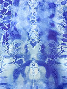 เสื้อตกปลามีฮู้ดพิมพ์ลายดอกไม้สำหรับผู้ชายฤดูร้อนบริการ OEM ออกแบบโลโก้ตามสั่งระบายอากาศได้ UPF 50สีฟ้า - Product Image 3