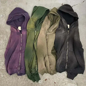 Sudadera con capucha de lavado ácido de doble capa Vintage de calidad superior profesional para hombre, diseñador, estampado de lana, invierno, Pakistán, tarifa al por mayor, OEM - Product Image 3