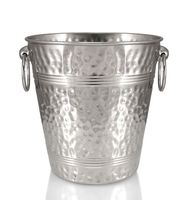 Qualité de luxe argent poli miroir grandes baignoires à boissons décoration de table seau à glace bar vin boissons baignoires pour accessoires de bar