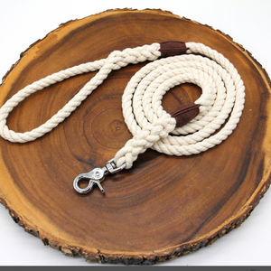 Stone Grey Organic Cotton Rope Dog <b>Leash</b> <b>Pet</b> Supplies Accessory Customized Colored Cotton Rope Handmade Dog <b>Leash</b> <b>Pet</b> <b>Leash</b> Set - Product Image 1