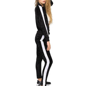 Expédition rapide Respirant Coton fait Survêtements Femmes Couleur Personnalisée À La Mode ODM conception Adulte Taille Survêtement - Product Image 3