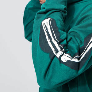 Sweat-shirt à capuche de haute qualité avec logo imprimé en 3D personnalisé, taille américaine, 100% coton, imprimé en mousse, logo en relief, sweat-shirt décontracté de marque - Product Image 5