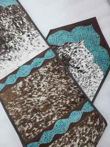 Chemin de Table en cuir véritable de vache de qualité supérieure avec un Style Vintage pour la décoration de la maison - Product Image 5