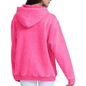 Sweat à capuche pour homme de haute qualité Style délavé à l'acide Look Vintage Streetwear pour les journées d'hiver décontractées 100% coton - Product Image 4