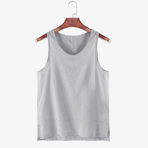 Custom 100% Cotton Sleeveless Gym <b>Vest</b> Quick Dry & Breathable for Sports Fitness & <b>Bodybuilding</b> Men's Tank Top - Product Image 1