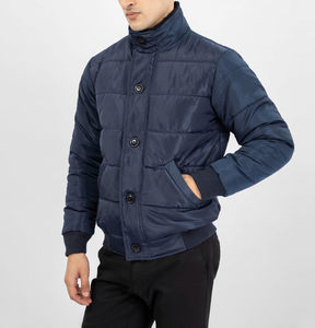 Chaqueta de Invierno Acolchada para Hombre, Diseño Nuevo, Cuello Alto, Personalizable al por Mayor, Logotipo Frontal de Alta Calidad - Product Image 1