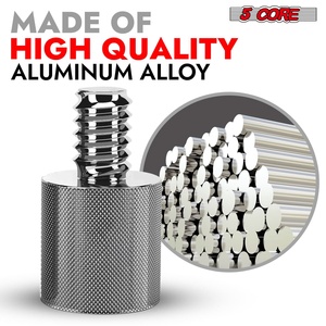 Adaptateur de support de micro 5 cœurs, 12 pièces, connecteur de conversion de filetage 5/8 femelle vers 1/4 pouce mâle - Product Image 2