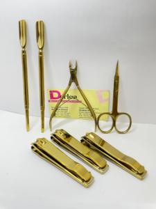 Gold Plasma Cuticle <b>Nail</b> Nipper Clipper Sustainable Steel <b>Nail</b> Scissors Dead Skin <b>Remover</b> Pusher <b>Nail</b> Salon Manicure <b>Tools</b> - Product Image 5