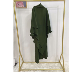 Traditional Muslim Winter Modest Abaya Women Muslim <b>Dress</b> Front Open Fully Covered Baggy Women's Abaya <b>Long</b> <b>Dress</b> - Product Image 5