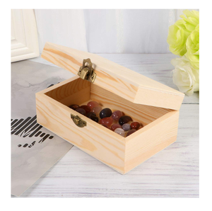 Caja de Joyería de Madera Sin Pulir, Diferentes Tamaños, Color Natural, Hecha a Medida, Excelente Caja de Joyería de Madera - Product Image 3