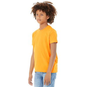 Venta al por mayor de ropa de verano para niños y niñas, camiseta de manga corta con logotipo personalizado, Jersey informal de algodón 100%, estampado de letras, nuevo diseño - Product Image 2