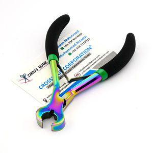 Premium Bonded Hair Extensions Keratin Bond Cutter sharp <b>Edges</b> for Precise Cuts <b>Rubber</b> Grip rainbow Color Reduces Hand Fatigue - Product Image 6