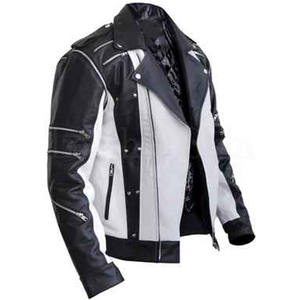 Chaqueta de Cuero Genuino para Hombre, Estilo Moderno, Color Sólido, Impermeable, Ecológica, de Alta Calidad, Venta al Por Mayor - Product Image 5