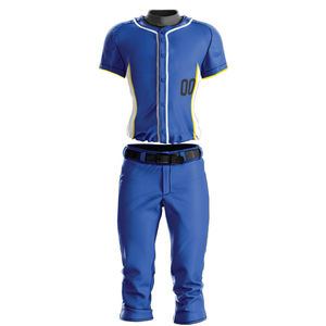 Nouvel uniforme de baseball de haute qualité pour l'équipe de couleur unie et ensembles respirants dernier style - Product Image 1