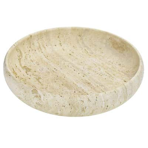 Vase de table en marbre naturel moderne rond antique avec perles et corde, plateau de service - Product Image 5