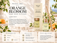 Diffuseur de parfum à la fleur d'oranger en marque propre 90ml |   Parfum d'ambiance méditerranéen floral |   Fabricant OEM Espagne