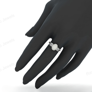 Anillo de mujer de plata de alta calidad 2025 con ajuste de piedra de leche materna joyería de recuerdo para regalo delicado precio bajo de fábrica al por mayor - Product Image 6
