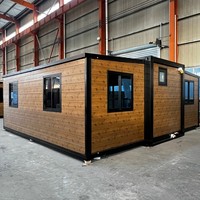 Maisons préfabriquées modulaires modernes à deux chambres, transportables, en acier et panneaux, maisons miniatures, villas à prix abordable