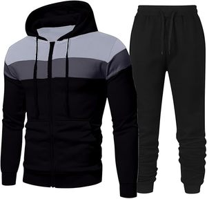 Survêtements pour hommes, coupe régulière, rouge et blanc, respirants, polyester/coton, poids moyen, nouvelle arrivée, ensemble d'hiver, vente en gros - Product Image 1